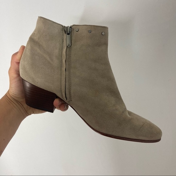 Sam Edelman Rudie Studded Fringe Bootie Women's 7.5 Western Suede - Picture 7 of 9